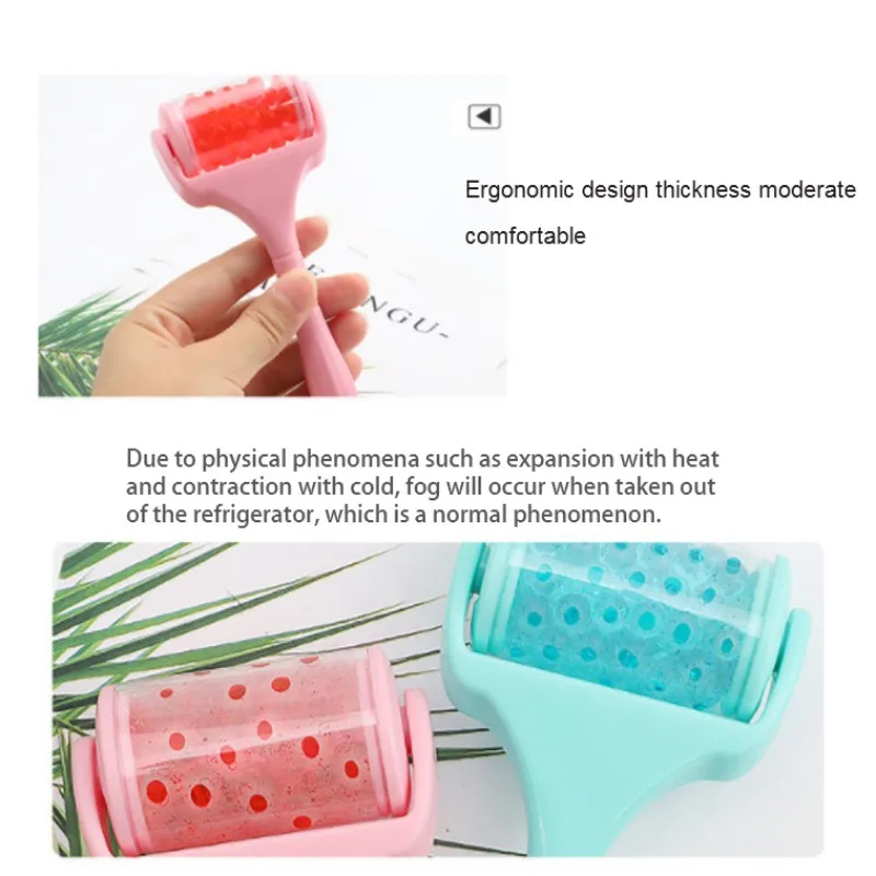 Ледяной роликовый массажер для лица лечебное охлаждение естественное тонус и