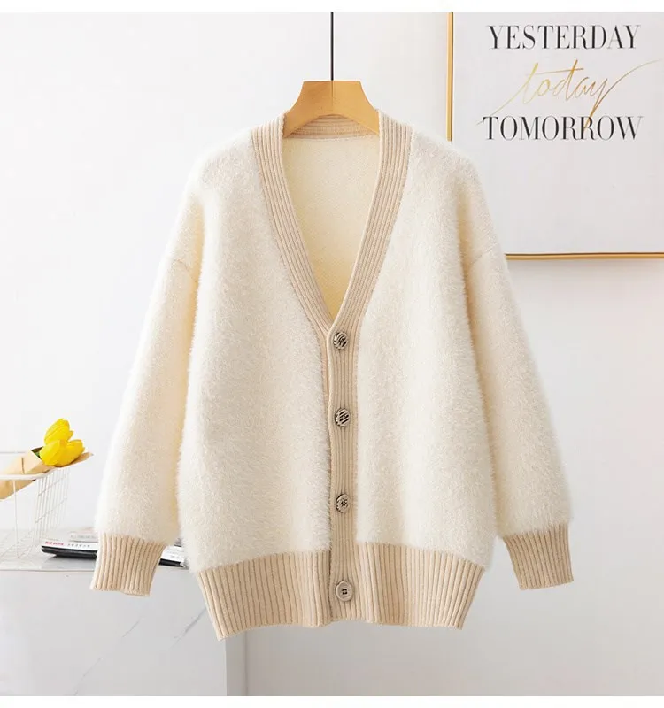 Autumn Women Sweaters Cardigans 2019 Crochet Knitted Outerwear Sweater Casual Long Sleeve Open Stitch Loose cardigans women tops |