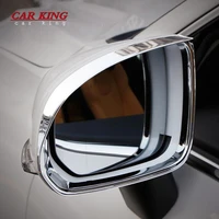 for volvo xc60 2018 2020 abs chrome car rearview mirror block rain eyebrow sticker cover trim auto accessories car styling 2pcs