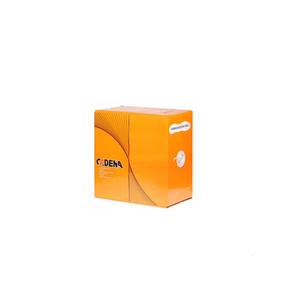 10м. Кабель для компьютерных сетей CADENA UTP4 CAT5e (24 AWG) PL медный внутренний серый 305