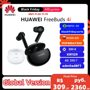huawei freebuds 4i bluetooth earphone tws wireless active noise reduction pure sound quality wireless headphones free global shipping