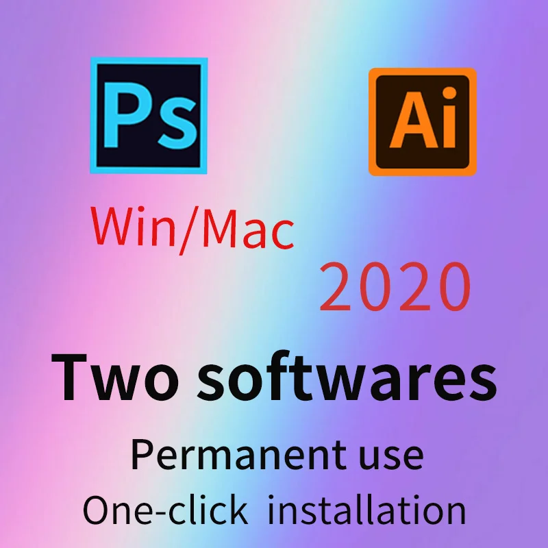 

ðŸ”¥Combination special offer] 2020 Photoshop, Illustratorï¼ŒSuitable for MAC and WIN, one-click installation