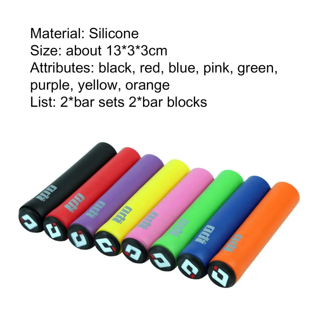 

Bicycle Handlebar Cover Shock-absorbing Smooth Surface Silicone Comfortable Anti-slip Bike Handlebar Cover for MTB Road Bikes
