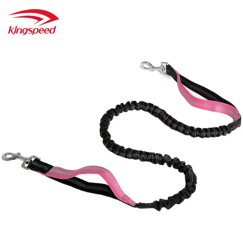 Светоотражающий Поводок для собак с двумя крючками и сумкой на пояс | Дом сад