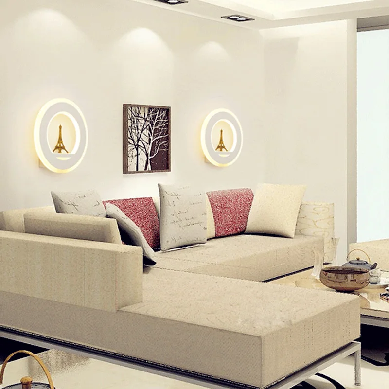 19 Вт современный декоративный светодиодный настенный светильник в виде башни