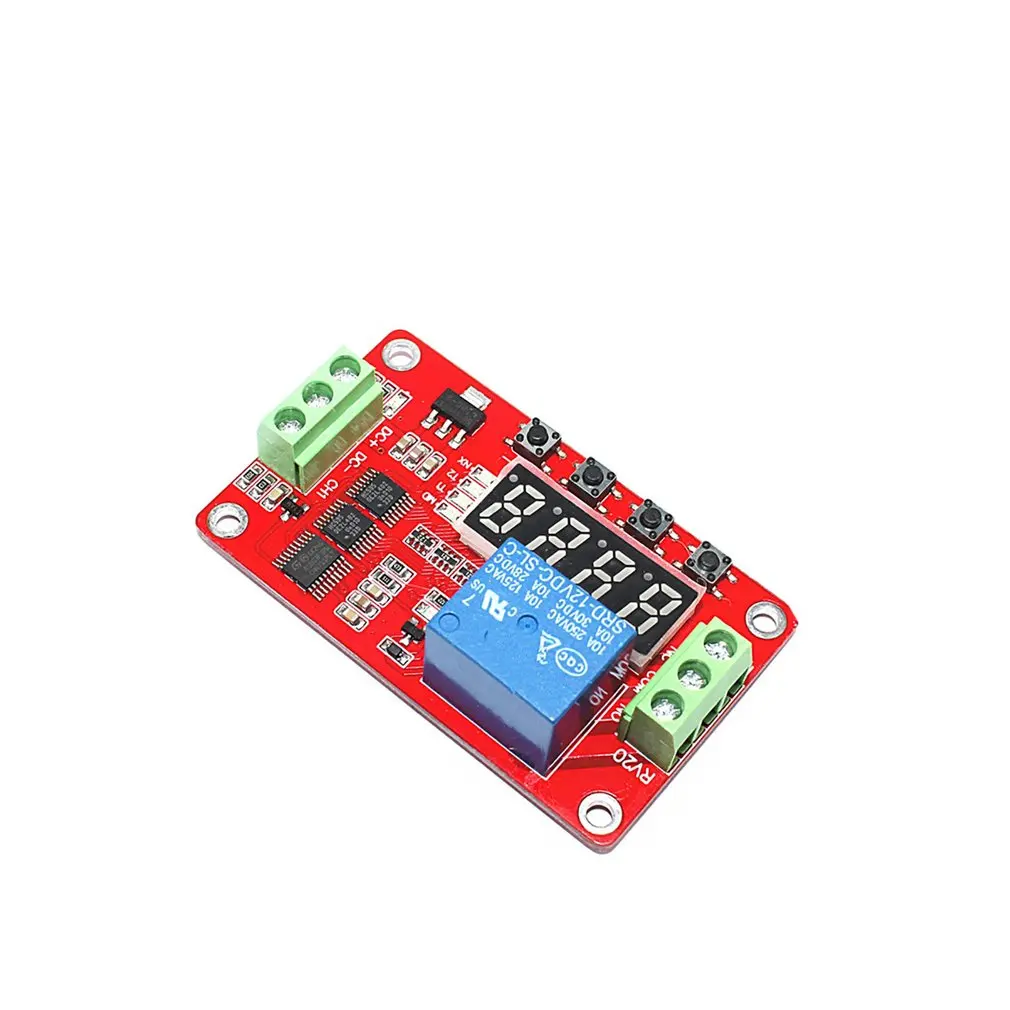 

FRM01 DC 12V 1 Channel Multifunction Relay Module Loop Delay Timer Switch Self-Locking Timing Module
