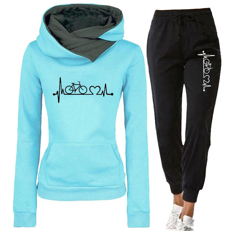 

Female Hoodies+Pants Suits Women's Tracksuit Winter Outfits Spring Autumn Sweatshirts Women Clothing Free Shipping