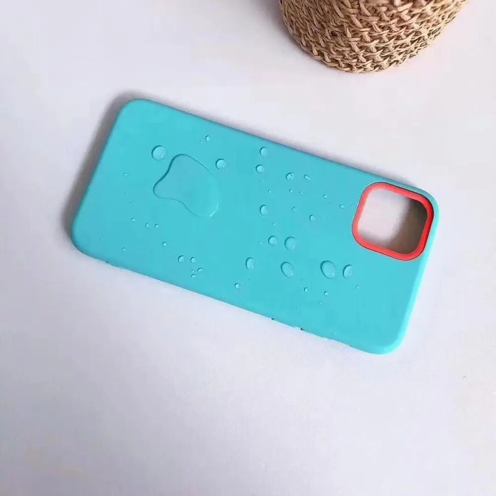 Жидкий цветной контрастный силиконовый iPhone11/11PRO/Apple x Чехол для мобильного телефона XS MAX/XR все включено мягкий чехол iPhone6/7/8