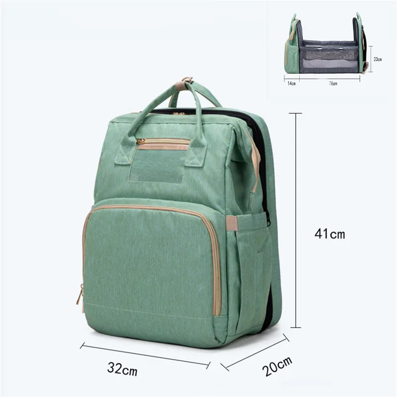 

Baby Diaper Bag Bed Backpack For Mom Maternity Bag For Stroller Nappy Bag Large Capacity Nursing Bag for Baby Care