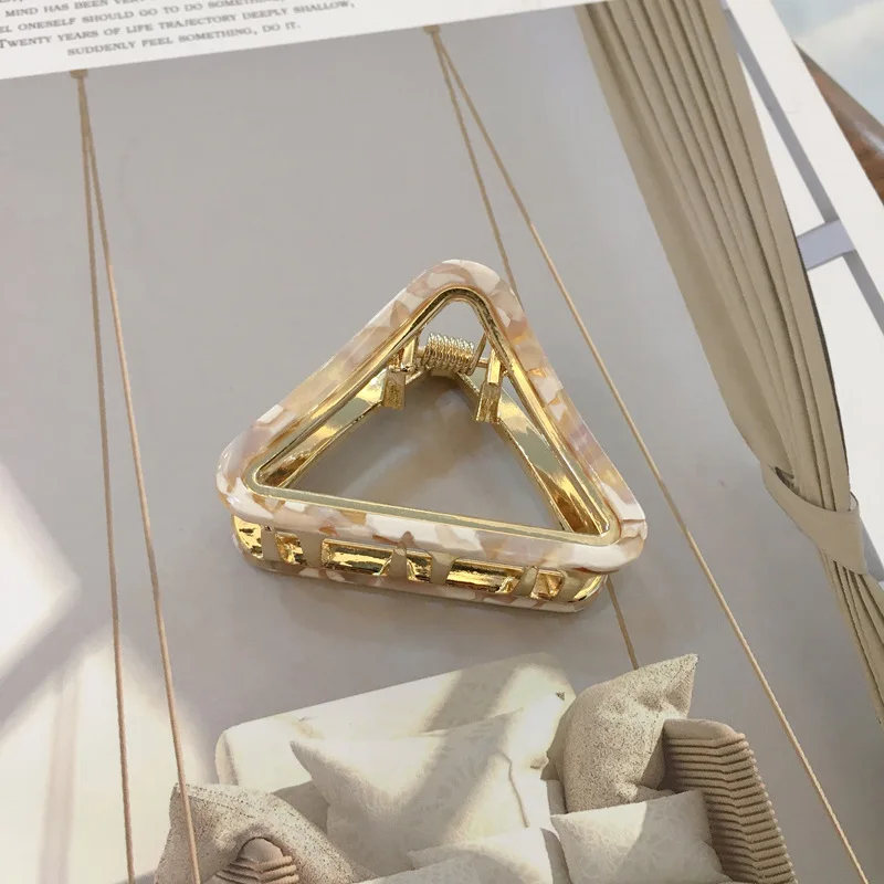 

Clip Hairpin Accessories Girls Crab Alloy Claw Claws Fashion Triangle Y