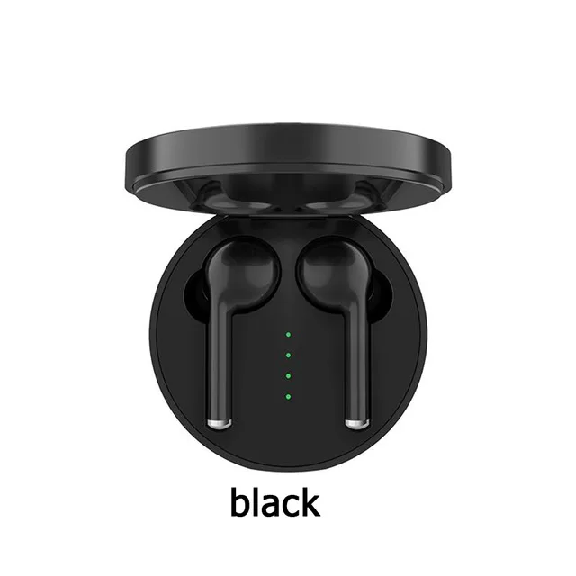Сенсорное управление TW40 bluetooth гарнитура 5,0 мини-микрофон с дисплеем питания зарядная коробка Беспроводная 3D стерео гарнитура воспроизведения - Цвет: Черный