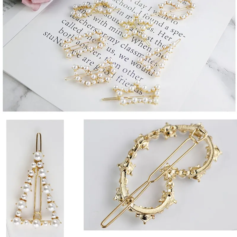 Новинка детские заколки для волос со звездами девочек милые с жемчугом вечерние