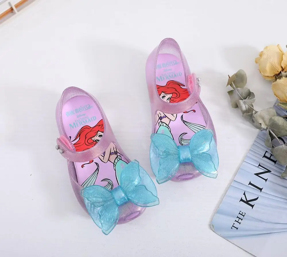 Mini Melissa/новый стиль Обувь для маленьких девочек Рождественская обувь Подарок