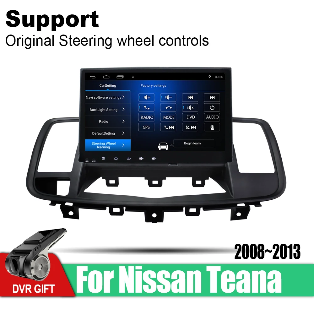 Android 2 din Мультимедиа GPS навигация для Nissan Teana 2008 2009 2010 2011 2012 2013 радио аудио wifi видео