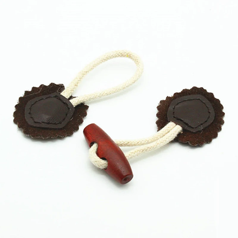 1 шт. винтажные деревянные кожаные спортивные пуговицы для рукоделия куртки