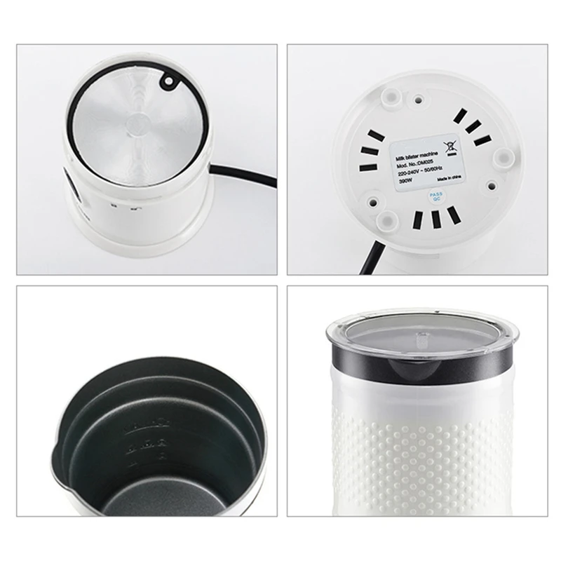 

Milk Frother Electric Steamer Soft Foam Maker for Hot /Cold Froth Cappuccino Coffee Latte Non-Stick EU Plug
