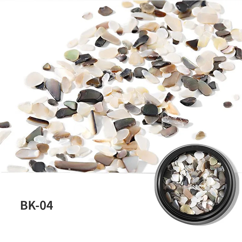 3D ракушки для ногтевого дизайна фрагменты маникюрный декор самодельные наклейки