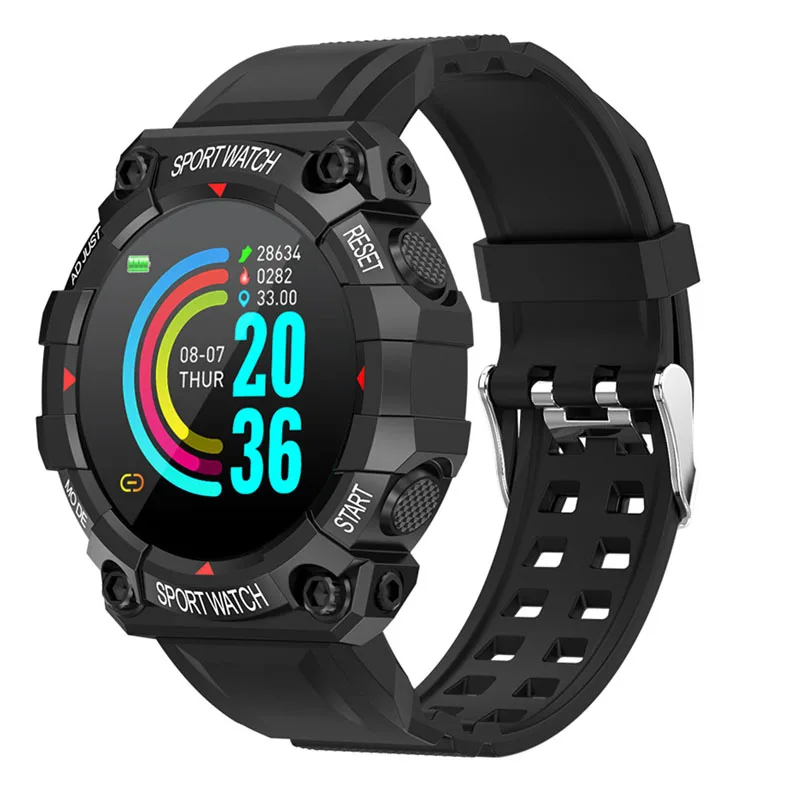 

Смарт-часы TLXT FD68, 1,3 дюйма, водостойкие, Bluetooth, фитнес-трекер, спортивные цифровые часы с пульсометром и тонометром
