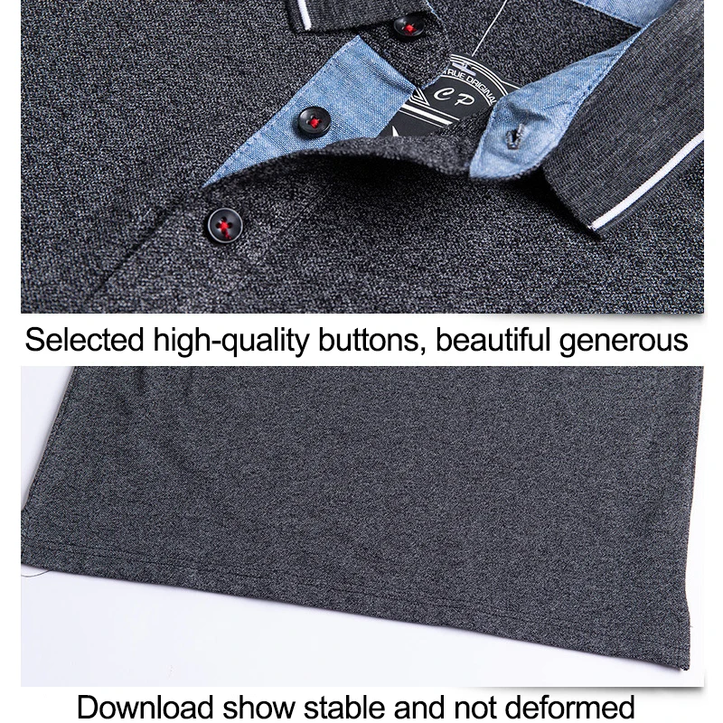 Новинка 2020 мужская рубашка Поло хлопок Осень-зима удобная приталенная длинные