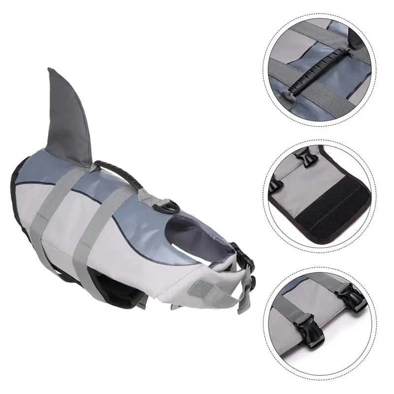 

1pc Puppy Life Preserver Dog Life Vest Polyester Reflective Adjustable Puppy Swim Vest Pet Safety Vest