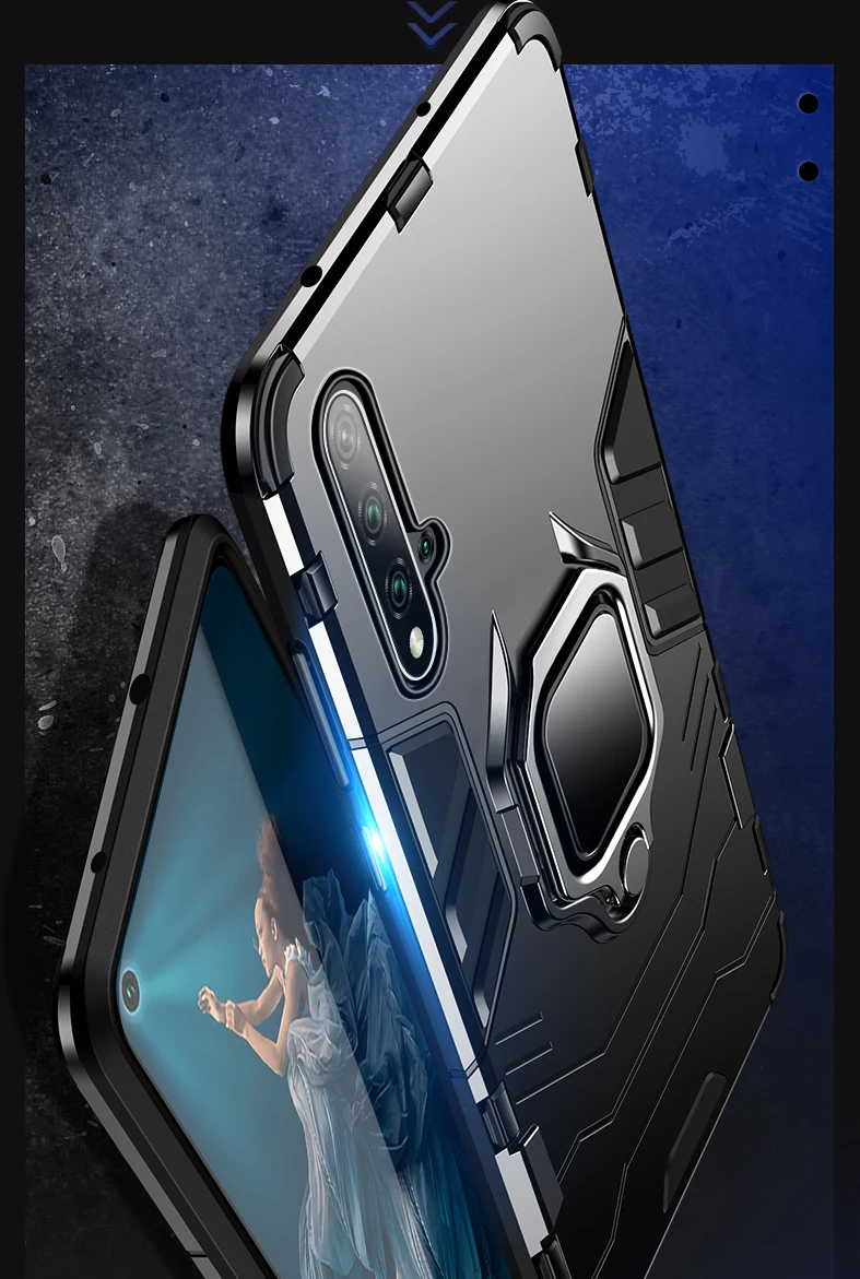 Honor 20 Lite сверхмощный бронированный магнитный держатель-кольцо для пальца