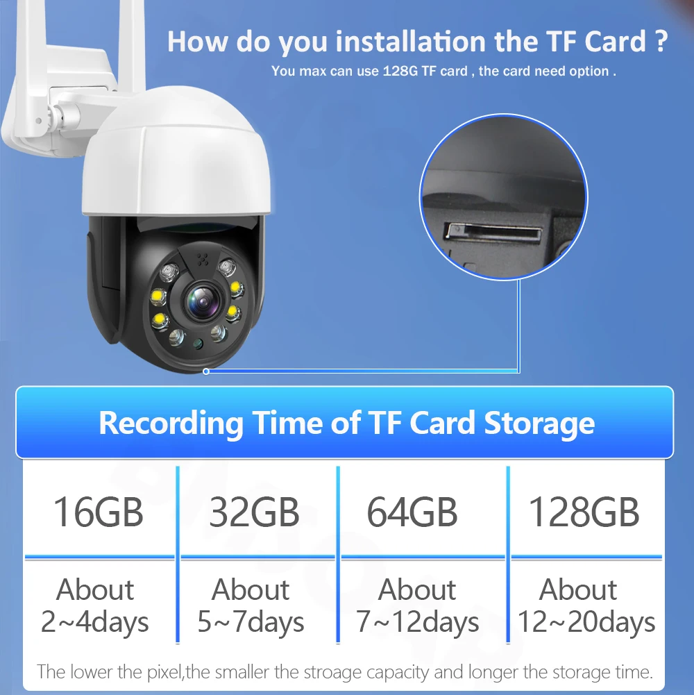 3MP Tuya IP камера 5MP HD Wifi наружная беспроводная автоматическая система слежения CCTV