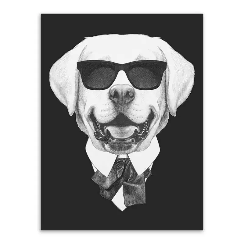 Винтажные настенные картины с изображением итальянской мафии собаки и кота для