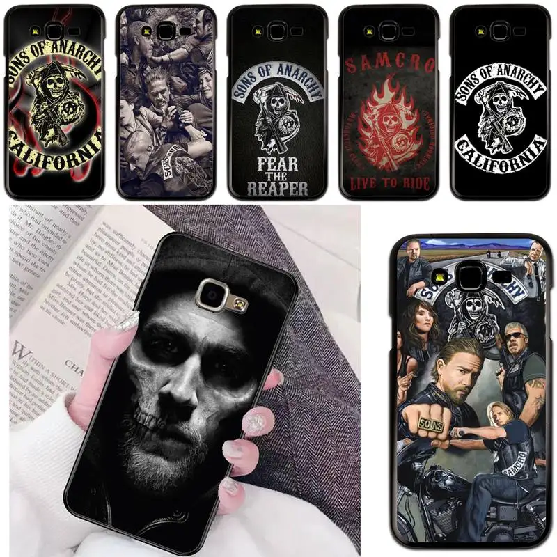 

TV Series Sons Of Anarchy Skull Phone Case For Samsung Galaxy J200 J2 Prime J2 Pro J6 2018 J250 J4 Plus J415 J5 Prime J7