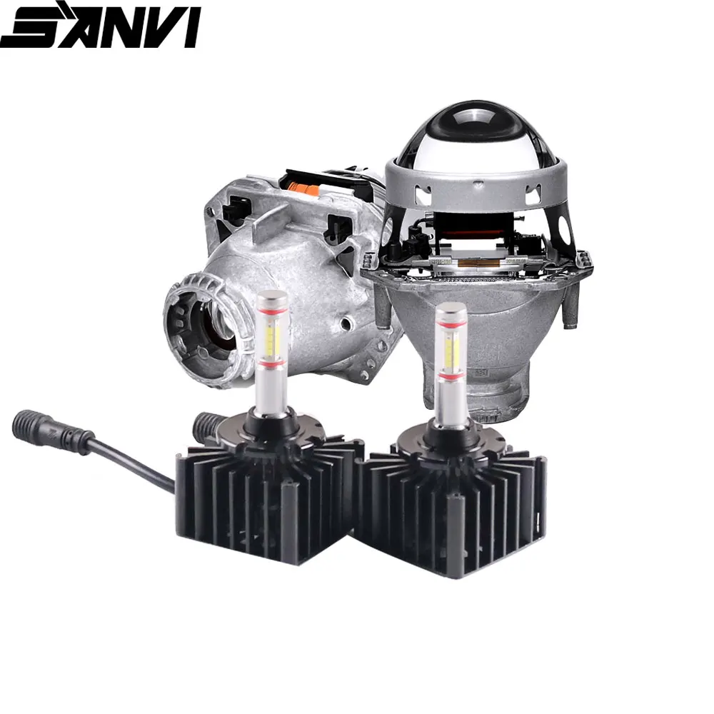Sanvi 45W 5500k D1s D2S D3S D4S D5S D8S авто светодиодный фонарь с биксеноновой и объектив