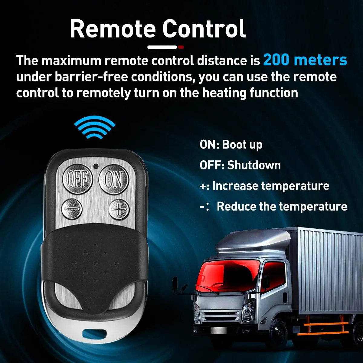 $106.60 Hcalory Aluminum Alloy Car Heater 2KW / 5KW 12V One Hole Car Heater For Trucks Motor-Home Boat Bus LCD key Switch Silencer