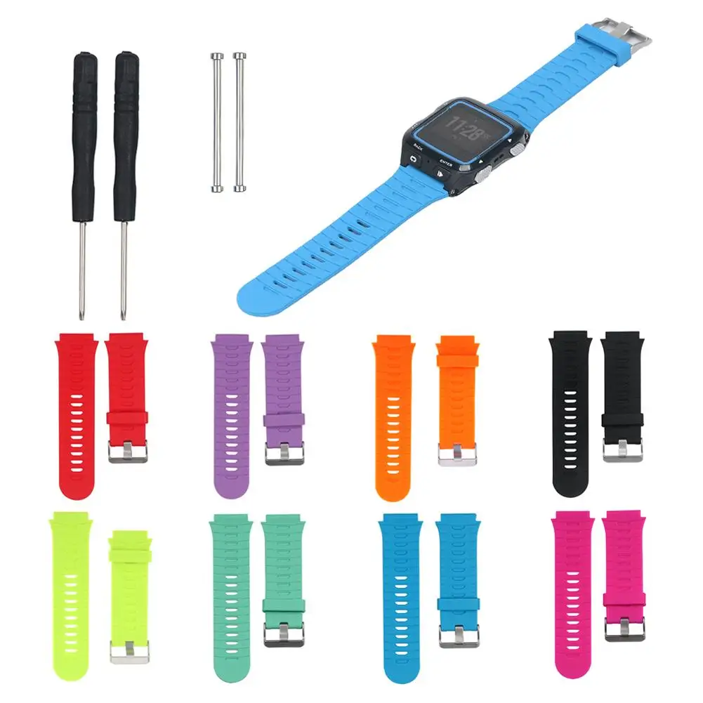 

2021 Красочные Силиконовый наручный ремешок для смарт-часов Garmin Forerunner 920XT браслет с оригинальным Srews + утилизированный Ножи Смарт-часы Wristban