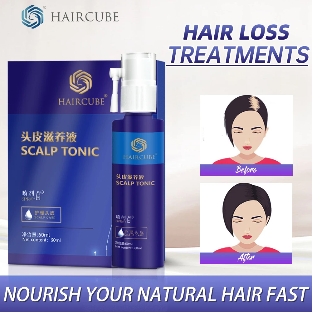

HAIRCUBE Anti Hair Loss Spray Hair Growth Essential Oil For Men Women Dry Hair Regeneration Repair Hair Loss Products Hair Tonic