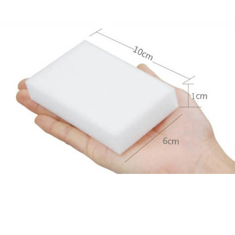 

100pcs 100 x 60 x 10mm Melamine Sponge Magic Sponge High Density Eraser Home Cleaner Cleaning Sponges for dish Kitchen