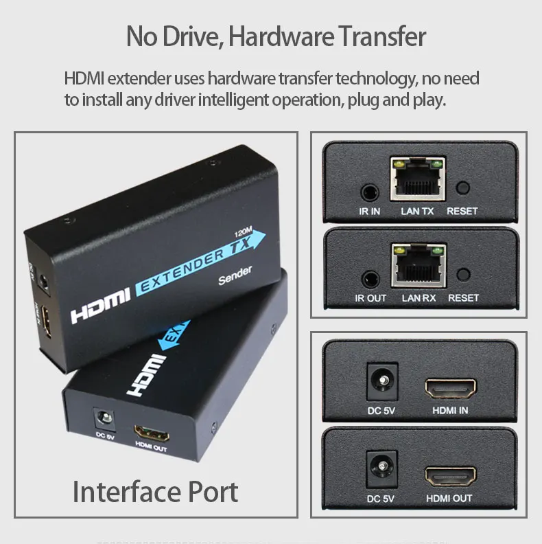 Самая низкая цена HE120 совместимому с HDMI удлинитель 120 м бесшовные коммутатор для