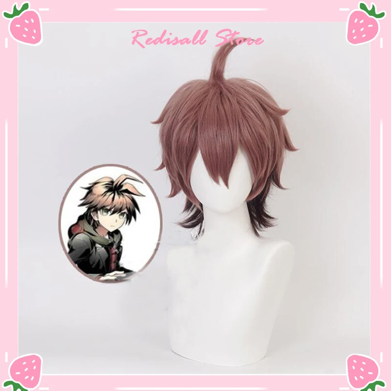 

Naegi Makoto Wig Cosplay Halloween Synthetic Hair Heat Resistant Danganronpa Dangan Ronpa Role Play Short for Adult Men