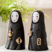cartoon anime figurines no face ghost man mini figures ornaments home decoration toys for kids gifts home christmas decor