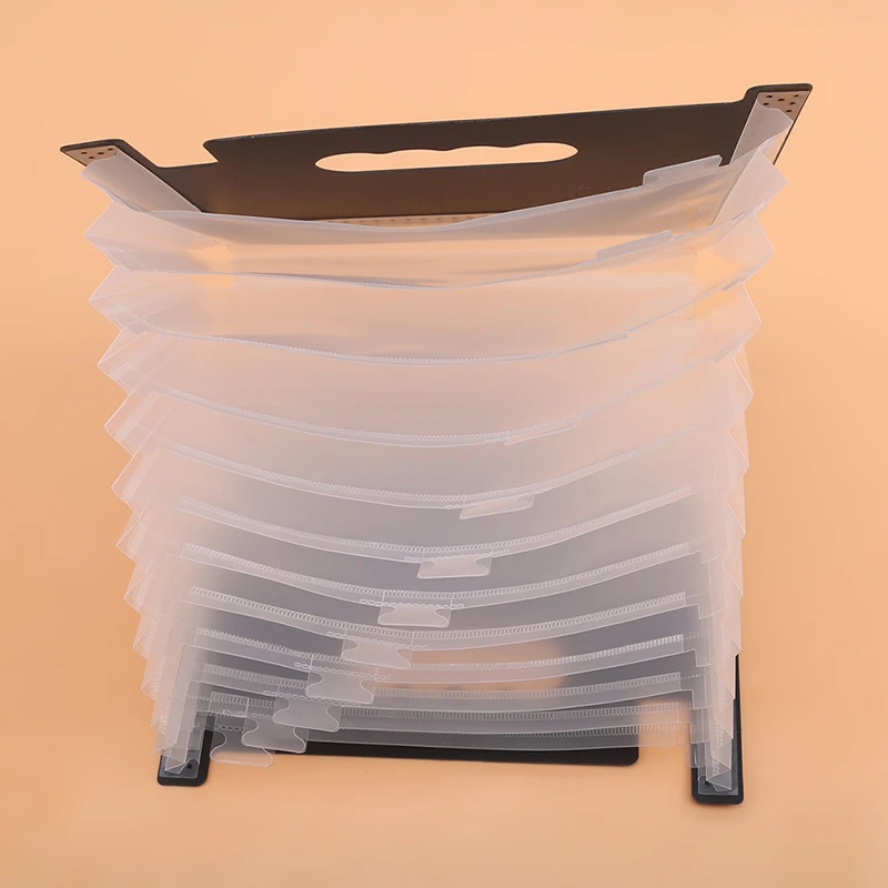 Стоящая телескопическая папка для хранения 13 слоев A5 прозрачная канцелярские