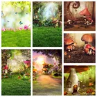 Фон для детской фотосъемки с изображением весеннего пейзажа сказки декорации 