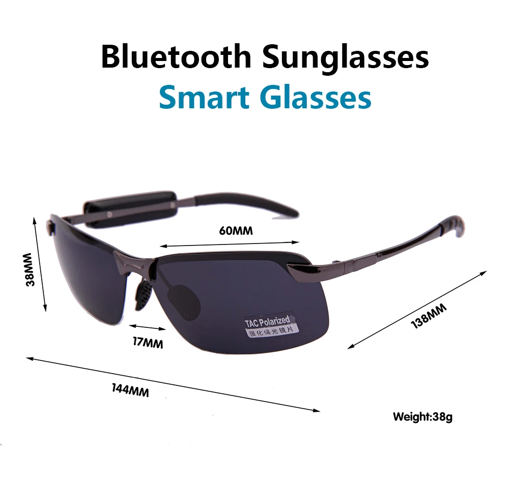 Новые умные стереонаушники Bluetooth очки в стиле ретро поляризационные