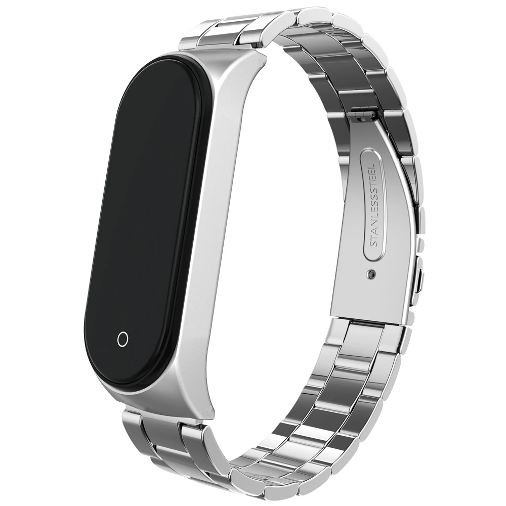 Hangrui mi band 4 сменный металлический ремешок из нержавеющей стали браслеты mi Band 4 ремешок для Xiaomi mi band 4