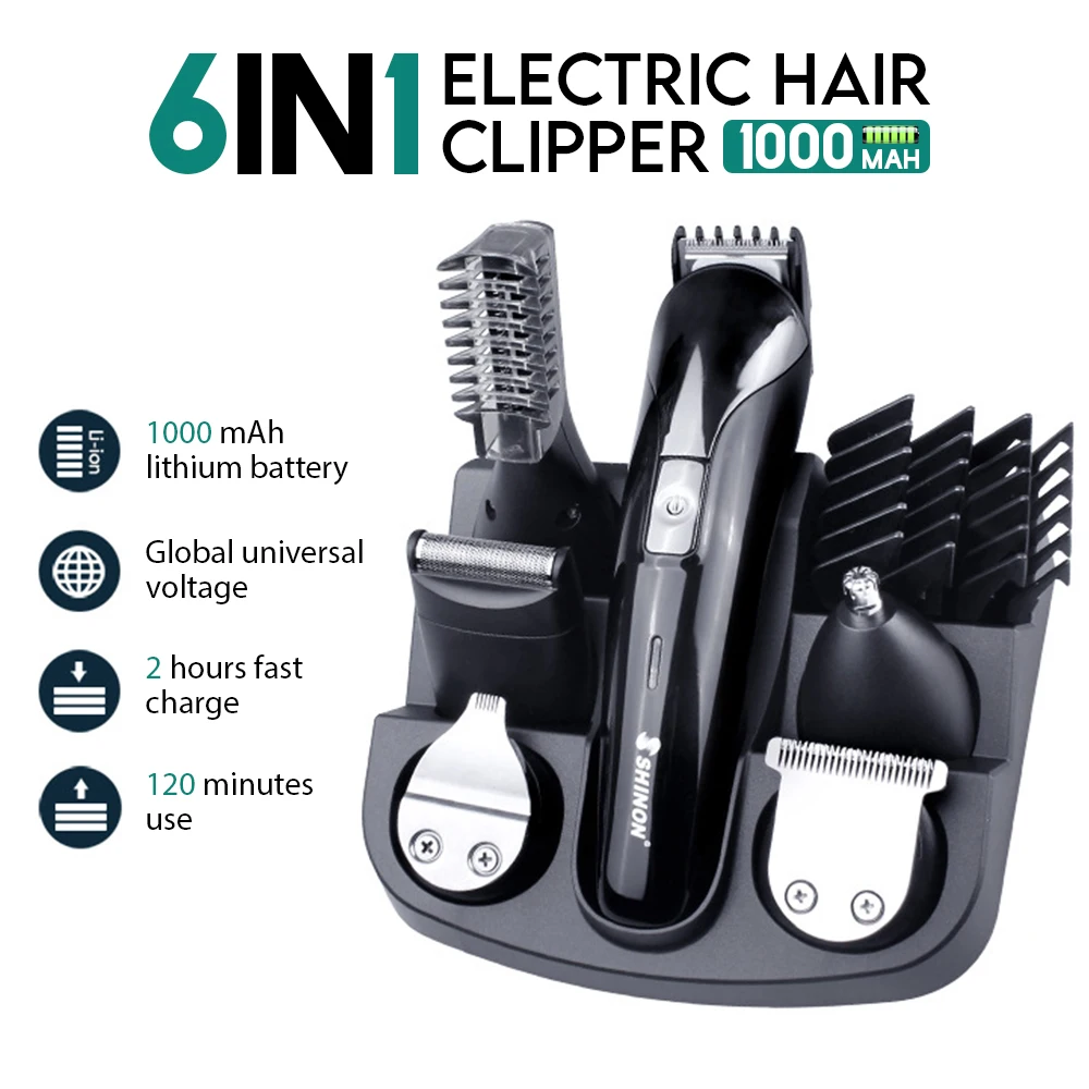 

Триммер для волос, профессиональная машинка для стрижки волос, электрическая машинка для стрижки волос, бритва, триммер для бороды, Мужская ...