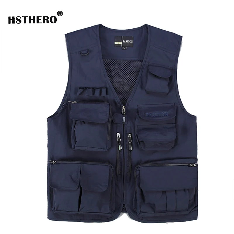 Повседневная Свободная куртка размера плюс с несколькими карманами жилет для