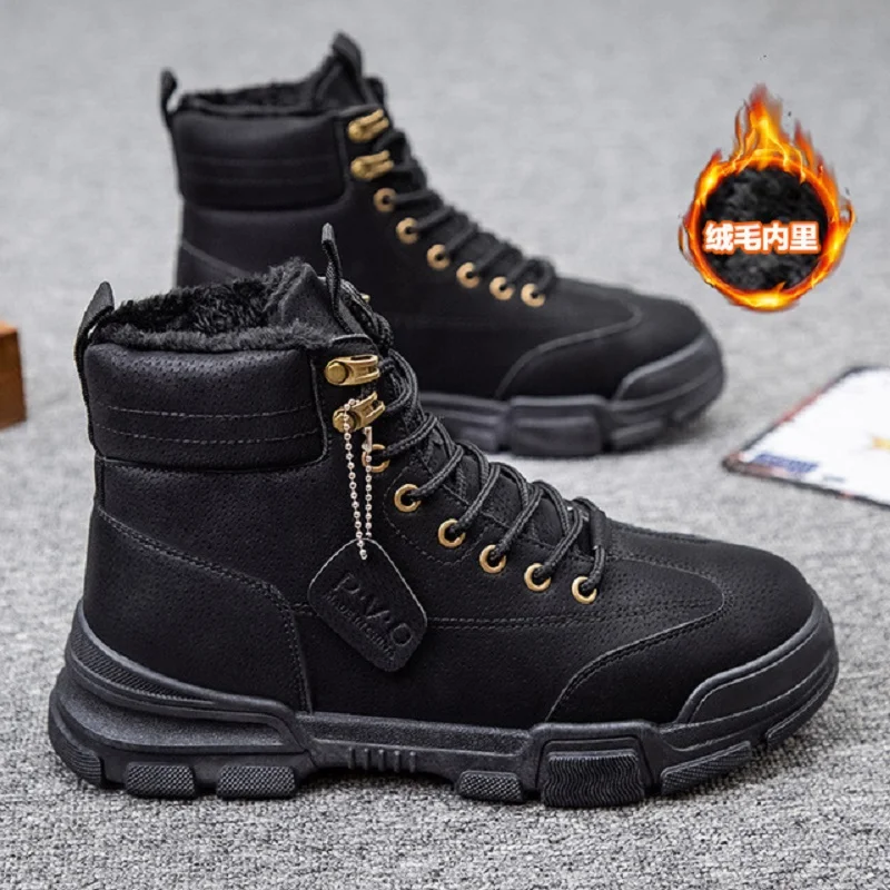 Мужские зимние ботинки Martin новинка 2020 года с высоким берцем в стиле ретро и