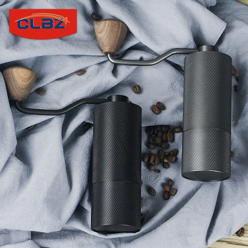 Molinillo Manual de granos de caf&eacute;, herramienta de molienda de caf&eacute; hecha a mano con carcasa de aluminio, n&uacute;cleo de molienda de acero inoxidable de alta calidad, 2021-0
