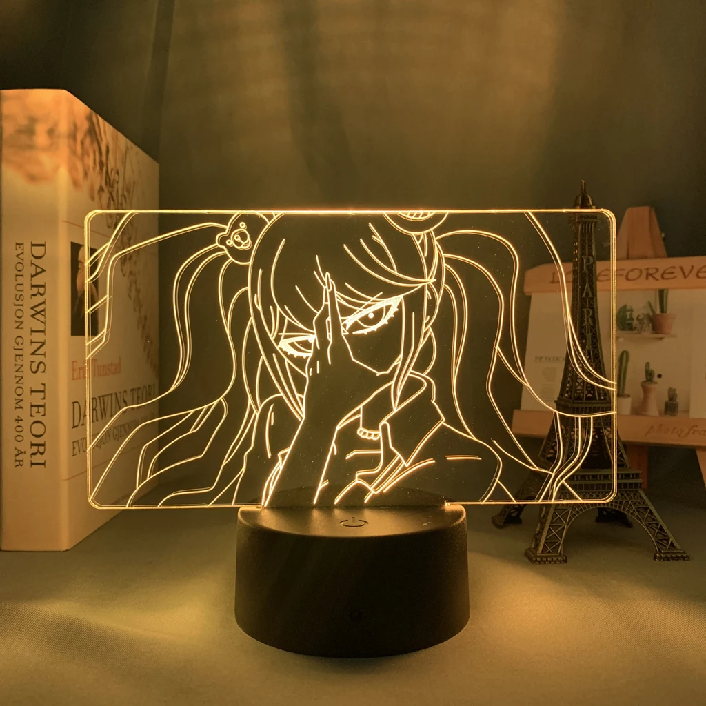 

Светодиодный ночник Danganronpa, лампа для домашнего декора, детский подарок, акриловая 3d лампа Danganronpa