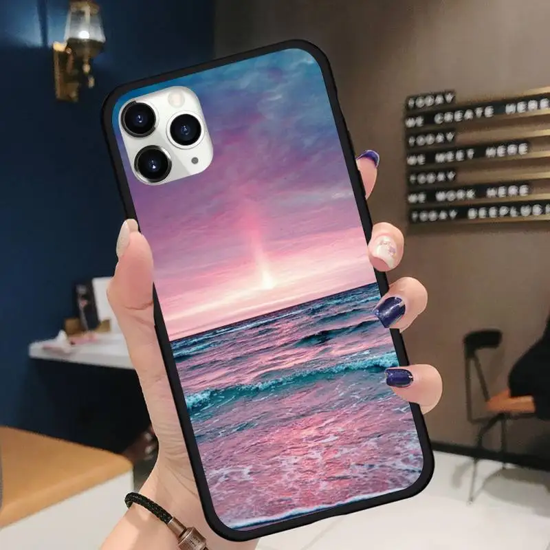 

Beach Summer Sea beautiful Phone Case for iPhone 11 12 pro XS MAX 8 7 6 6S Plus X 5S SE 2020 XR
