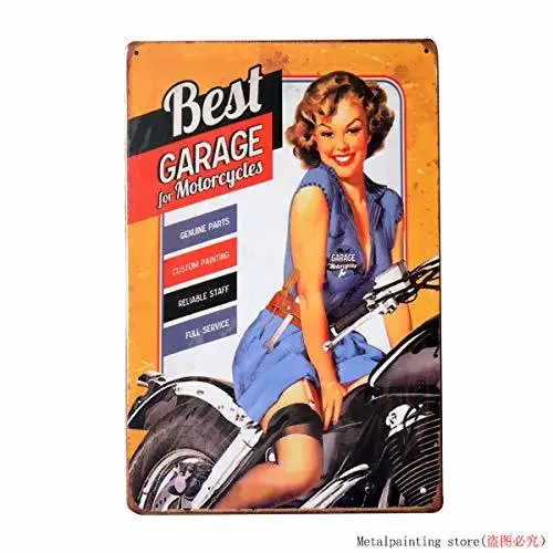warehouse Retro Pin Up Sexy Girls Tin Metal Sign Wall Decor for Home Garage Man Cave Bar Painting | Дом и сад