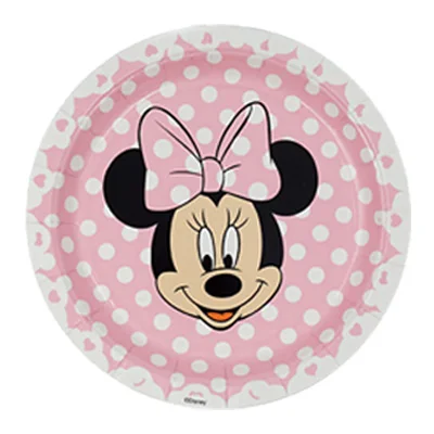 Набор одноразовой посуды Минни Маус бумажные предметы для детского дня рождения