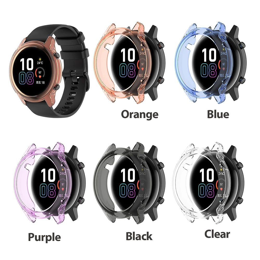 Защитный чехол для Huawei Honor Magic Watch 2 42 мм 46 высококачественный из ТПУ тонкий бампер