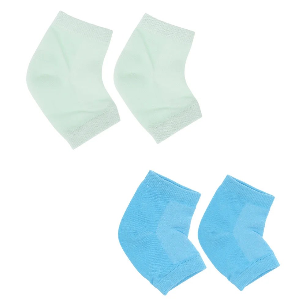 

2 Pairs Heel Protective Socks Heel Socks Anti-cracking Ankle Socks